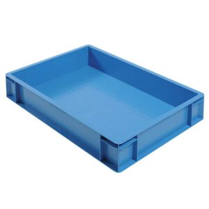 ארגז פלסטיק לאחסון בצבע כחול